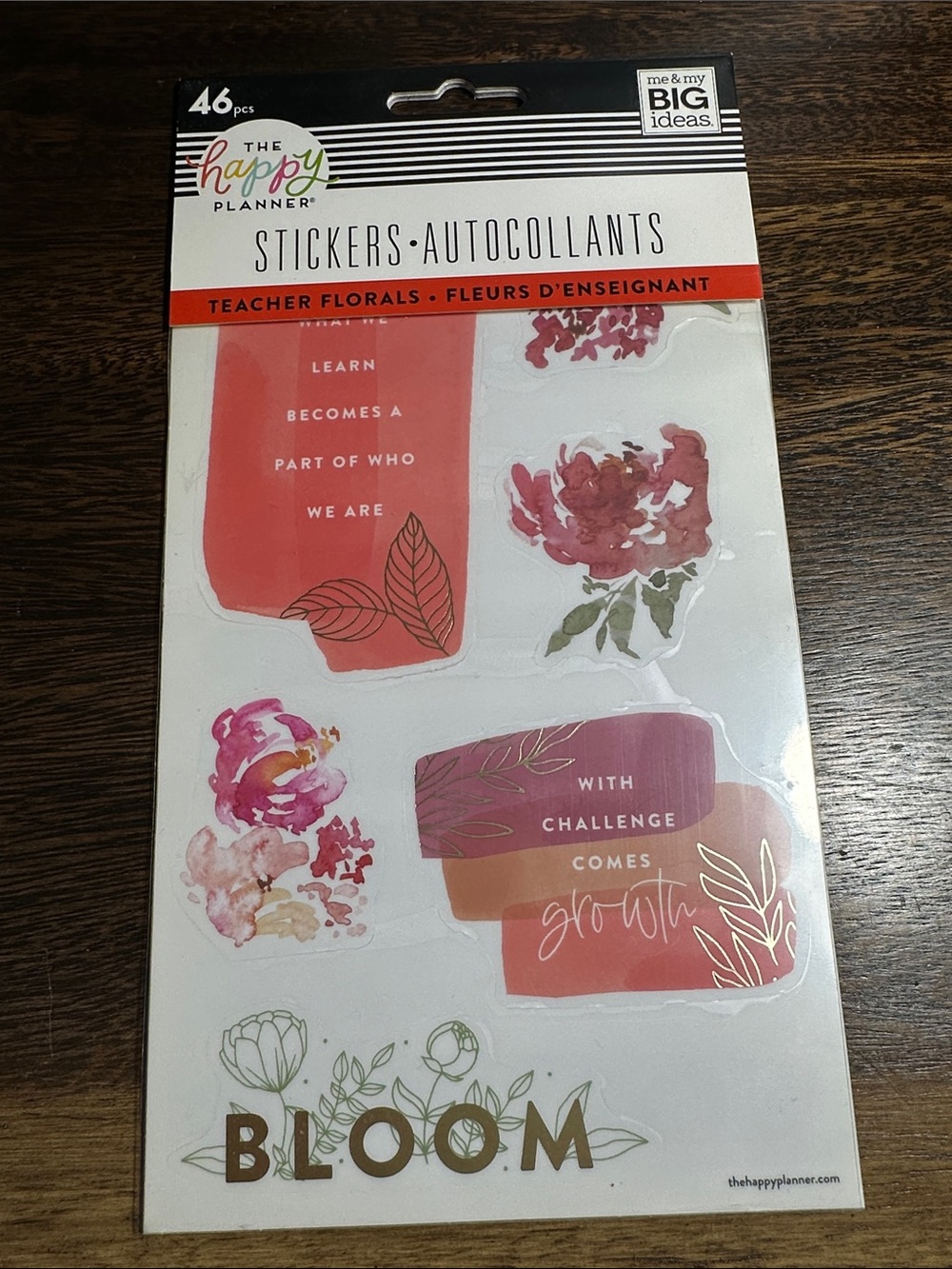 The Happy Planner Teacher Floral Sticker Pack 3/25
